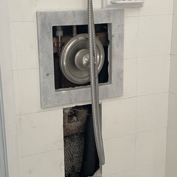 Larios Tile - 2 days ago, after repiping - Tiling Near Me