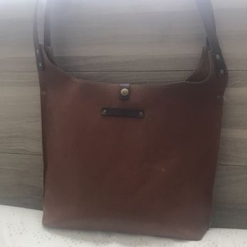 Kurier - Leather purse from Kurier. This is after years of less than light use, including carrying construction equipment at times. - Women's Clothing Near Me - Portland, Maine