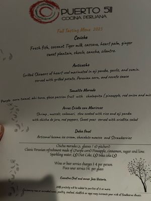Menu photo 4 Puerto 511 Baltimore, MD