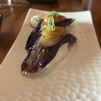 Tane Vegan Izakaya - Eggplant (GF) nigiri - Vegan Near Me - Berkeley, California