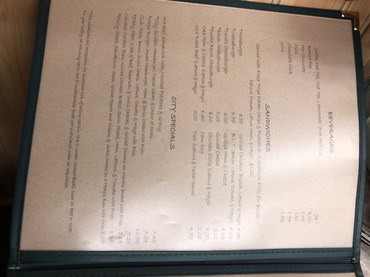 Menu photo 1 City Cafe Broken Bow, NE Menu photo 1 City Cafe Broken Bow, NE