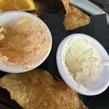 Chuck Lager - House made chips and dips (pimento cheese and ranch) - American Near Me - Fort Myers, Florida