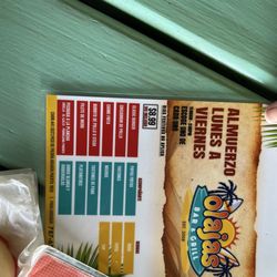 Olajas Bar & Grill - The lunch special menu at Olajas Bar and Grill