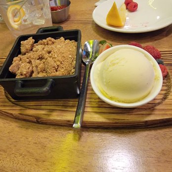 Food & Thought 2 - Fruit Crumble with ice cream - Restaurants Near Me - Naples, Florida Food & Thought 2 - Fruit Crumble with ice cream - Restaurants Near Me - Naples, Florida