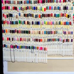 Q Nails - Dip powder selections! Ignore the circles, those are some of my past consistent colors