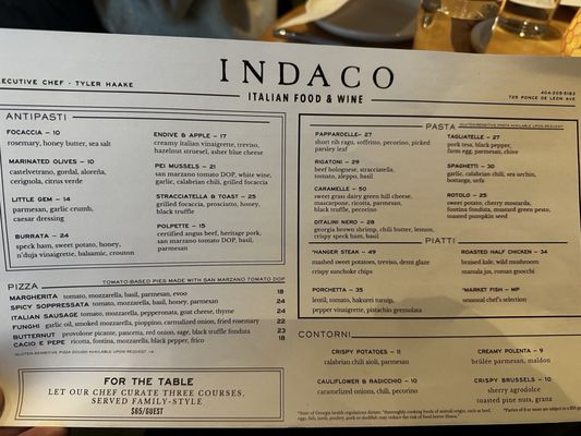 Menu photo 7 Indaco Atlanta, GA