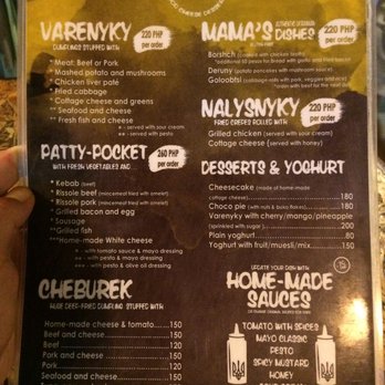 Odessa Mama - Menu - Ukrainian Near Me - El Nido, PLW Odessa Mama - Menu - Ukrainian Near Me - El Nido, PLW