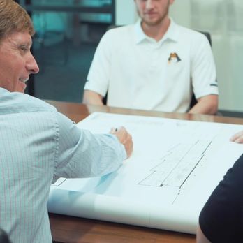 Thomas Construction Group - a group of people sitting around a table - General Contractors Near Me - Wilmington, North Carolina Thomas Construction Group - a group of people sitting around a table - General Contractors Near Me - Wilmington, North Carolina