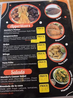 Menu photo 1 Mambo's Dominican Kitchen Chandler, AZ