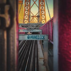 Williamsburg Bridge - Bridge railway view