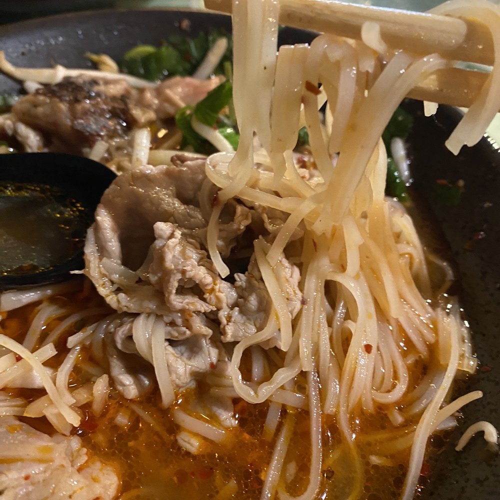 Ginger and Lemongrass - Spicy Lemongrass Soup, noodles is broken - Vietnamese Near Me - Whitestone, New York Ginger and Lemongrass - Spicy Lemongrass Soup, noodles is broken - Vietnamese Near Me - Whitestone, New York