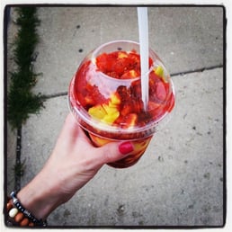 Mangonada! Perfect for a hot, summer day. Mangonada! Perfect for a hot, summer day.