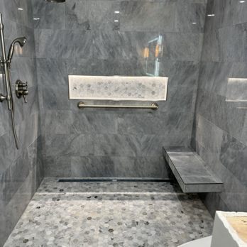 KC Kitchen And Bath - Curb less walk in shower - Decks & Railing Near Me - Novato, California