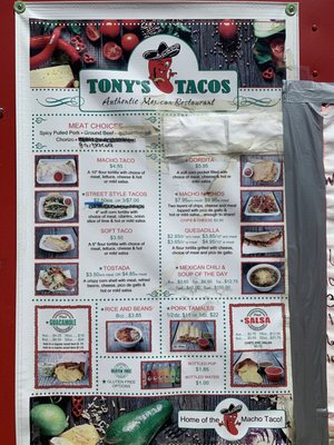 Menu photo 1 Tony's Tacos Standish, MI Menu photo 1 Tony's Tacos Standish, MI