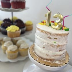Mountain View Candle Company - Our snack table with cupcakes and birthday cake