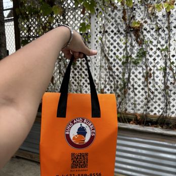 Buns & Bubbles - insulated take out bag - Burgers Near Me - Deer Park, New York