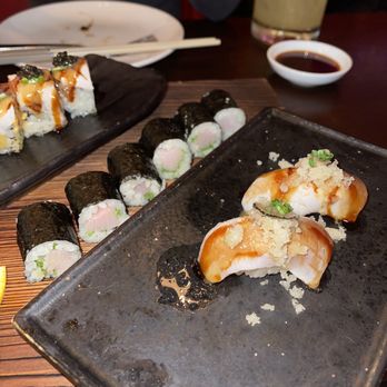 Karma Burlington - Hamachi with truffle dressing nigiri, negi-hama maki - Asian Fusion Near Me - Burlington, Massachusetts Karma Burlington - Hamachi with truffle dressing nigiri, negi-hama maki - Asian Fusion Near Me - Burlington, Massachusetts