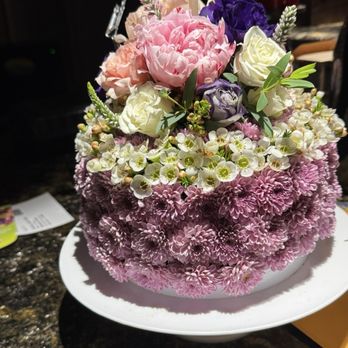 Blooming Buds Flowers and More - Flower bday cake absolutely gorgeous - Florists Near Me - Bakersfield, California