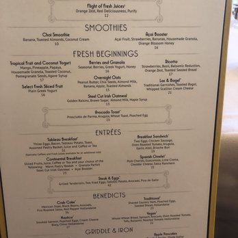 Tableau - Menu - Breakfast & Brunch Near Me - Las Vegas, Nevada
