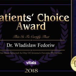 Wladislaw Fedoriw, MD - Patients' Choice Award 2018