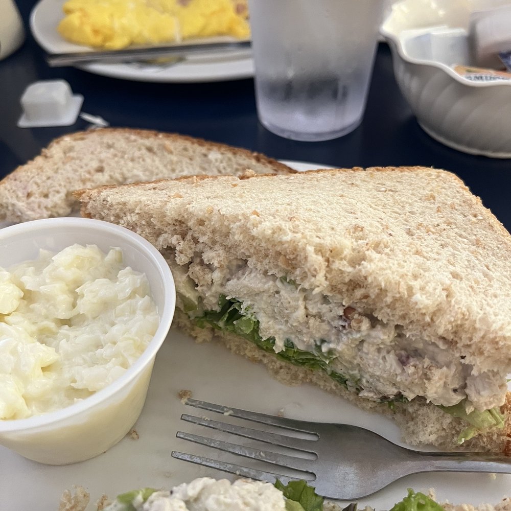 Biscuits - Chicken salad and side of coleslaw - Breakfast & Brunch Near Me - Oak Bluffs, Massachusetts Biscuits - Chicken salad and side of coleslaw - Breakfast & Brunch Near Me - Oak Bluffs, Massachusetts