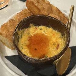 Chief’s Modern Cocktail Parlor - Toasted Focaccia - Pimento Cheese & Hot Honey