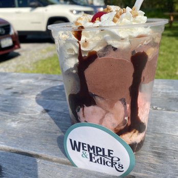 Wemple & Edick's - an ice cream sundae - Ice Cream & Frozen Yogurt Near Me - Fonda, New York Wemple & Edick's - an ice cream sundae - Ice Cream & Frozen Yogurt Near Me - Fonda, New York