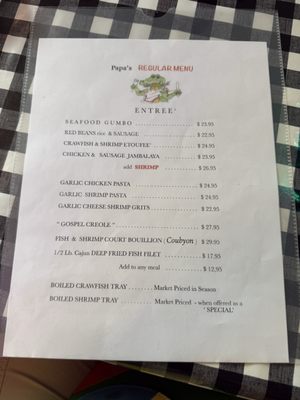 Menu photo 1 Papa Boudreauxs Cajun Cafe Santa Fe, TN