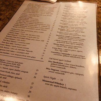 Mua - Menu - Bars Near Me - Oakland, California