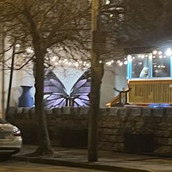Purple Butterfly Mural