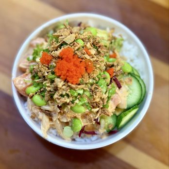 The Poke Co - Small Poke Bowl (2 Scoops) - Bubble Tea Near Me - Los Angeles, California