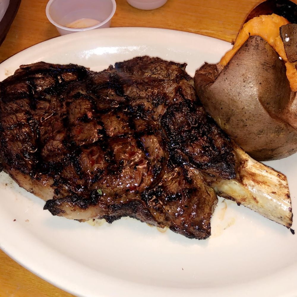 Bone in ribeye! Bone in ribeye!