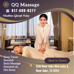 QQ Massage - A traditional Swedish massage utilizing a system of techniques specially created to relax muscles by
applying pressure to inc...