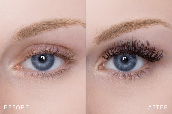 Photo of Hourglass Aesthetics - Lexington, KY, US. Before and After Eyelash Extensions