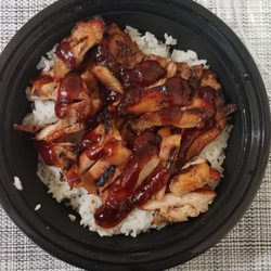 Teriyaki Headquarters - Regular Bowl Chicken Teriyaki with white rice.