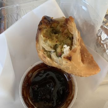 Taste Of India - They only make veggie samosas SO YUMMY!! Sauce is sweet tangy with good amount of spice! - Indian Near Me - Gustine, California Taste Of India - They only make veggie samosas SO YUMMY!! Sauce is sweet tangy with good amount of spice! - Indian Near Me - Gustine, California