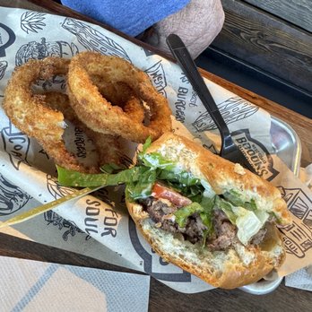 Brooks Burgers - Brooks Burger and onion rings - Hot Dogs Near Me - Pismo Beach, California