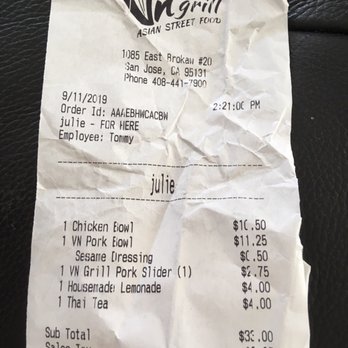 Vn Grill - Great food, reasonably priced!! - Vietnamese Near Me - San Jose, California