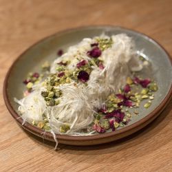 Sawa - This was their ice cream desert with Tree Sap syrup and Turkish cotton candy, pistachios, and flower petals. Insane