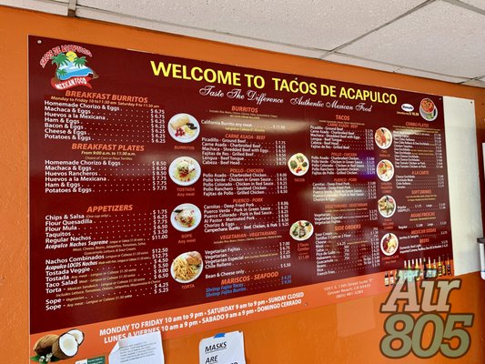 Menu photo 6 Tacos De Acapulco Grover Beach, CA