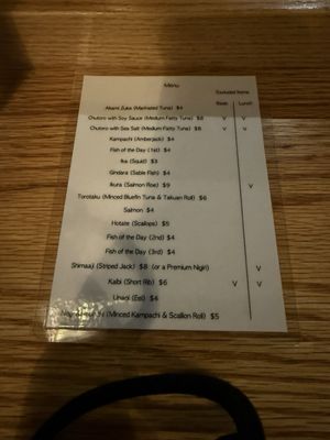 Menu photo 6 Sushi W New York, NY Menu photo 6 Sushi W New York, NY