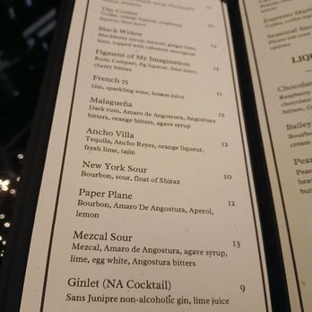 Caulfield's - Drink menu - Wine Bars Near Me - West Allis, Wisconsin