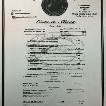 Cuts & Slices - To go Menu - Pizza Near Me - Brooklyn, New York