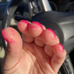 Tran Nails - The technician told me to wash it with soap later