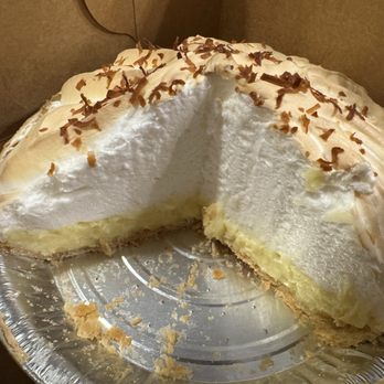 Blue Bonnet Cafe - Coconut Cream Pie to go - Desserts Near Me - Marble Falls, Texas