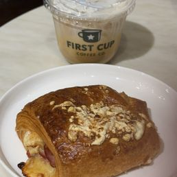 Ham and Ham & Cheese Croissant Iced Caramel Vanilla Latte Ham and Ham & Cheese Croissant Iced Caramel Vanilla Latte