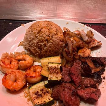 Benihana - Downey - Benihana Trio with fried rice - Sushi Bars Near Me - Downey, California