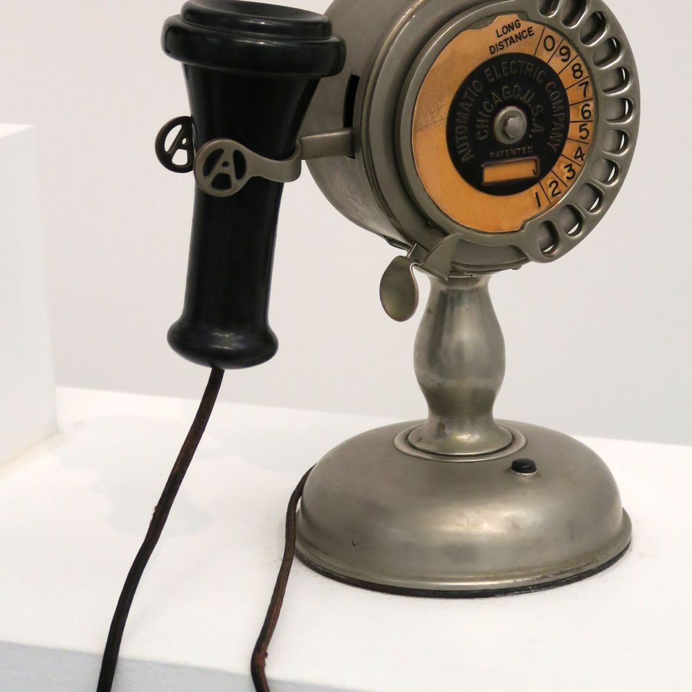 The Wolfsonian-FIU - Automatic Electric Co; Telephone; 1907; nickel-plated metal, bakelite, cord, paper - Museums Near Me - Miami Beach, Florida The Wolfsonian-FIU - Automatic Electric Co; Telephone; 1907; nickel-plated metal, bakelite, cord, paper - Museums Near Me - Miami Beach, Florida