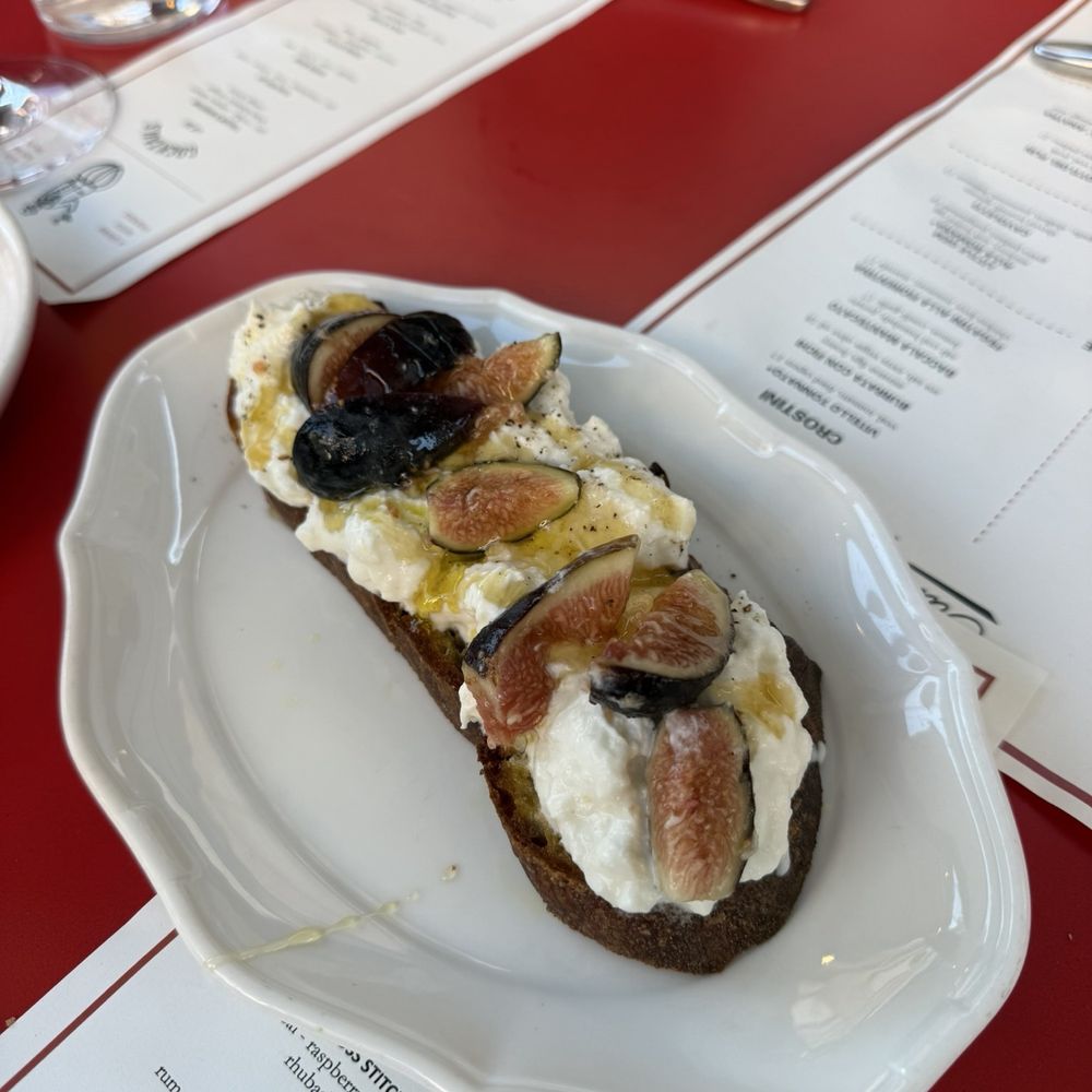 The Tailor's Son - Fig & burrata crostini - Italian Near Me - San Francisco, California The Tailor's Son - Fig & burrata crostini - Italian Near Me - San Francisco, California
