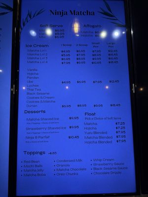 Menu photo 1 Ninja Matcha Houston, TX